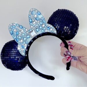 Disneyland 60th Anniversary rhinestone Cinderella Minnie Mouse Ears
